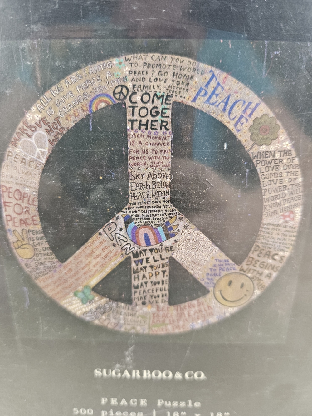 Sugarboo & Co. Peace Puzzle - Black with Multi-Color Accents - Picture 5 of 8